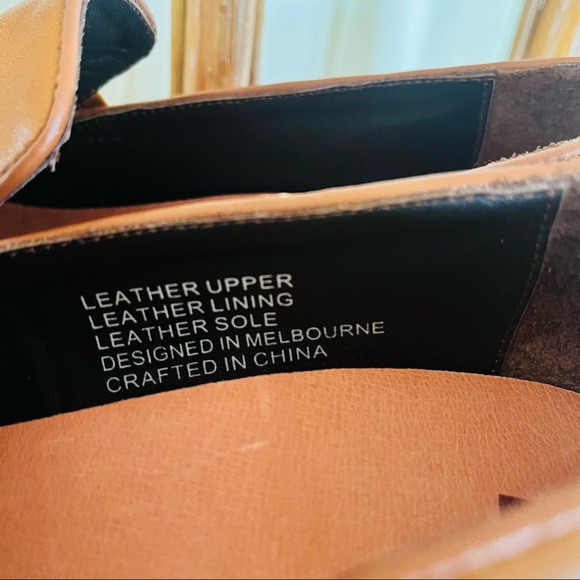 🌱 BARED Sz 41 ‘Mercury’ Tan Loafers - As New - Comfort - Leather - Picture 5 of 10